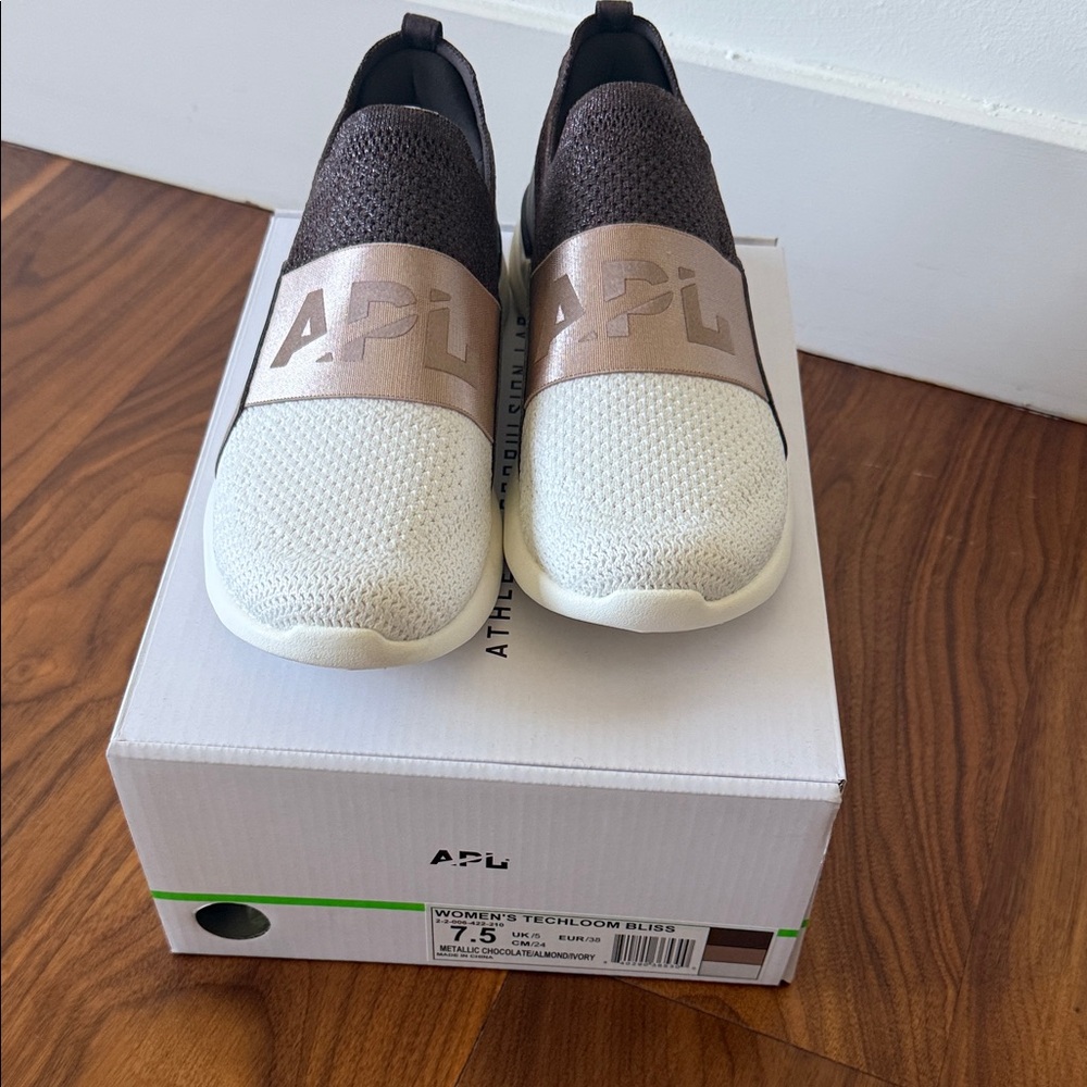 APL Techloom Bliss Sneakers in Brown Chocolate and Cream